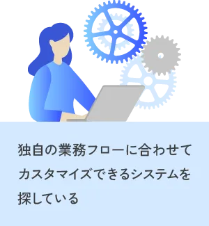派遣管理システムを独自の業務フローに合わせてカスタマイズ可能